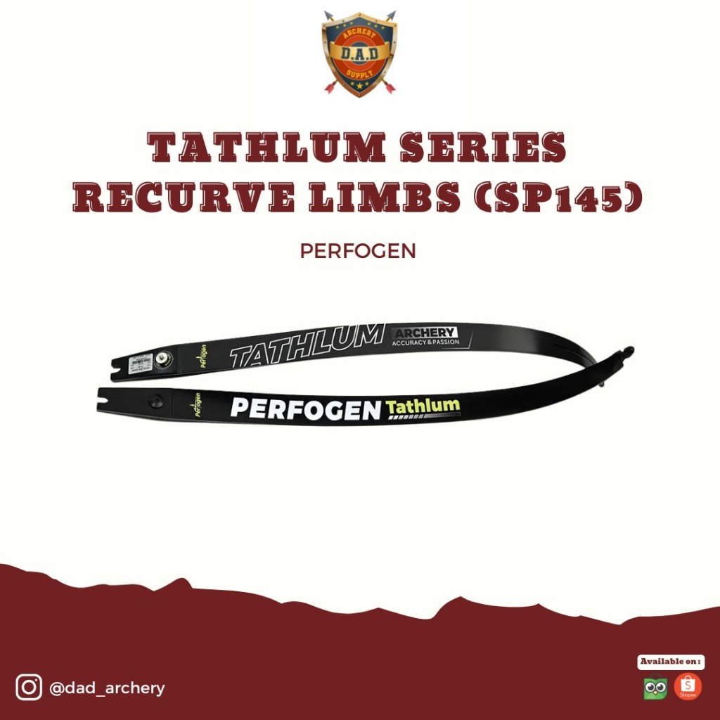 LIMBS ILF TATHLUM SERIES RECURVE SP145 ORIGINAL / PERFOGEN ARCHERY LIMBS / LIMBS PANAHAN RECURVE ILF