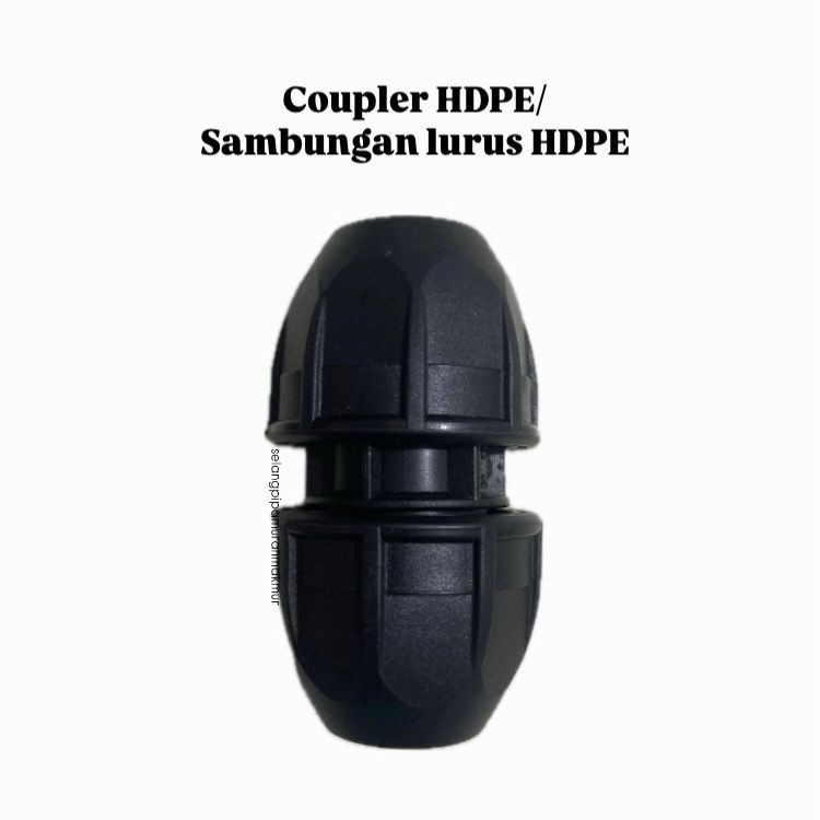 COUPLER HDPE 4 INCH (110 MM) ATAU SAMBUNGAN LURUS HDPE 4 INCH (110 MM)