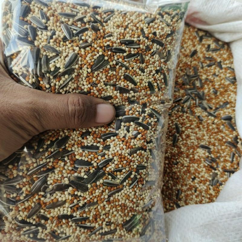 Milet Mix KUWACI Pakan Burung Milet Campur Kuaci kwaci
