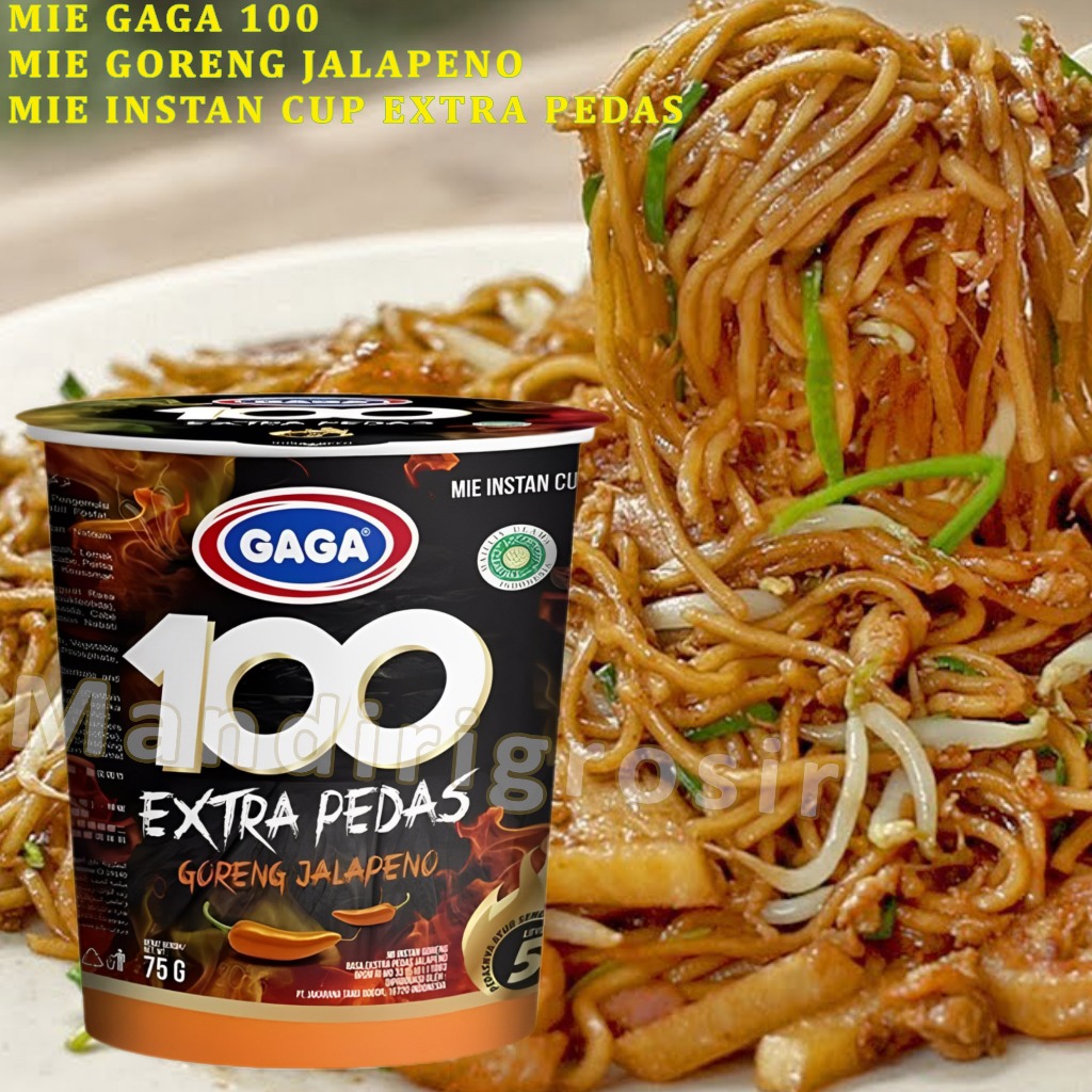 

Mie Instan Cup Extra Pedas * Mie Gaga 100 * Mie Goreng Jalapeno * 75gr