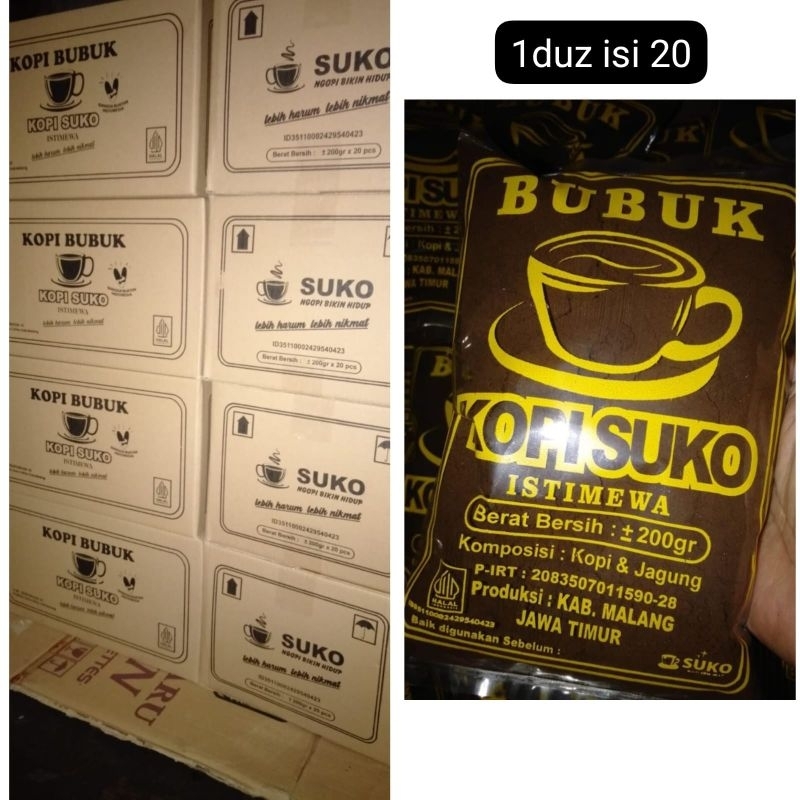 

KOPI SUKO KOPI MURNI KOPI HITAM NIKMAT 200GR