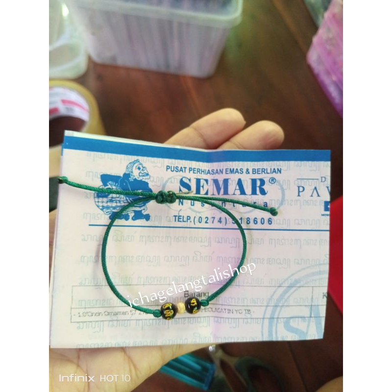 gelang tali serut bola satin 0, 1 gram semar nusantara