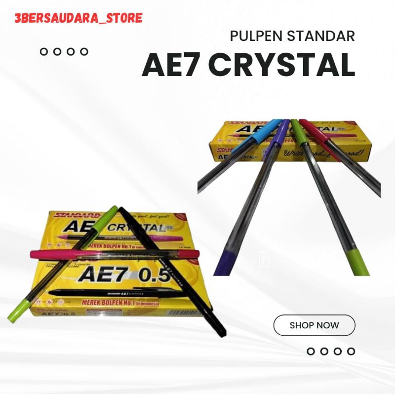 

[PCS] BOLLPOIN PULPEN PENA STANDAR AE7 0.5 MM