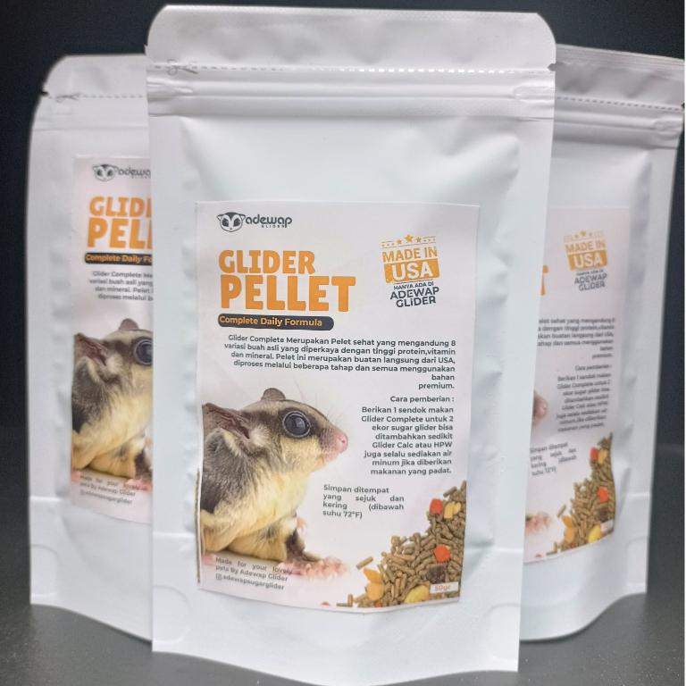 ADEWAP GLIDER Glider Pellet Makanan Sugar Glider Complete Daily Formula