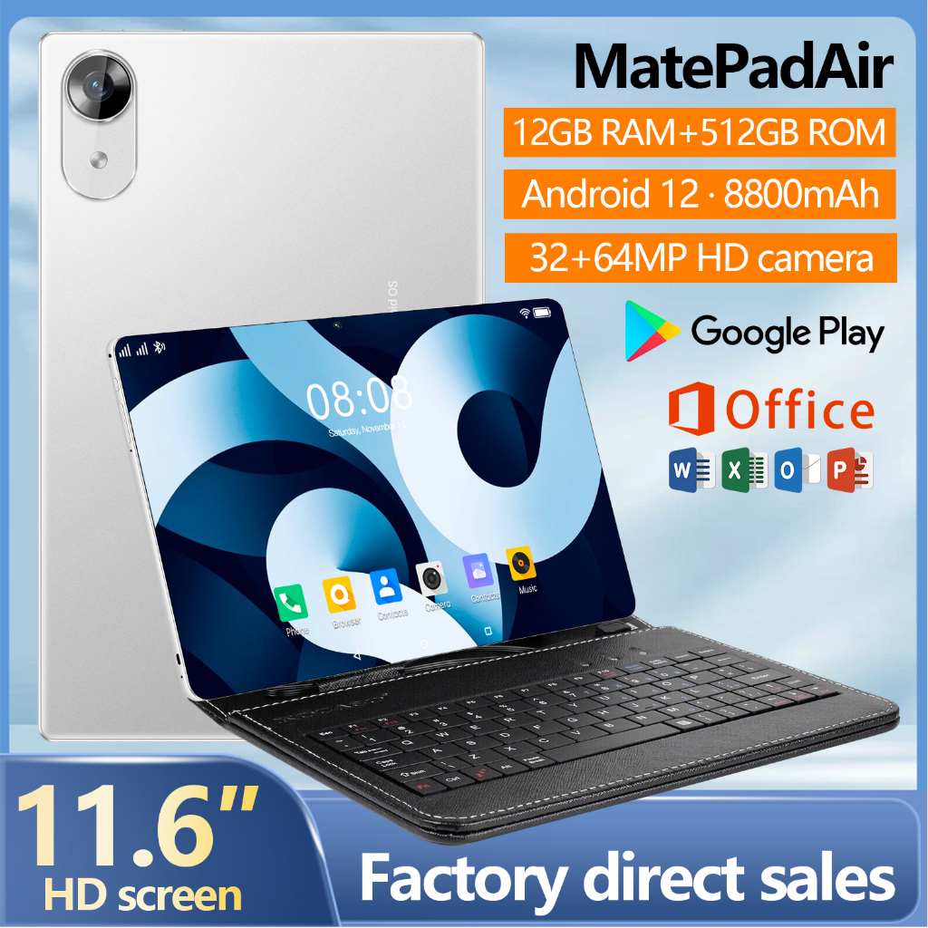 2025 Baru Tablet PC Asli Baru  MatePad Air Wifi 5G 11.6 inch Full Screen Layar Besar 12GB+512GB ROM 