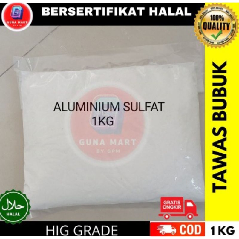 Tawas Bubuk Murni 1 KG/ Penjernih Air / Alumunium Sulfat