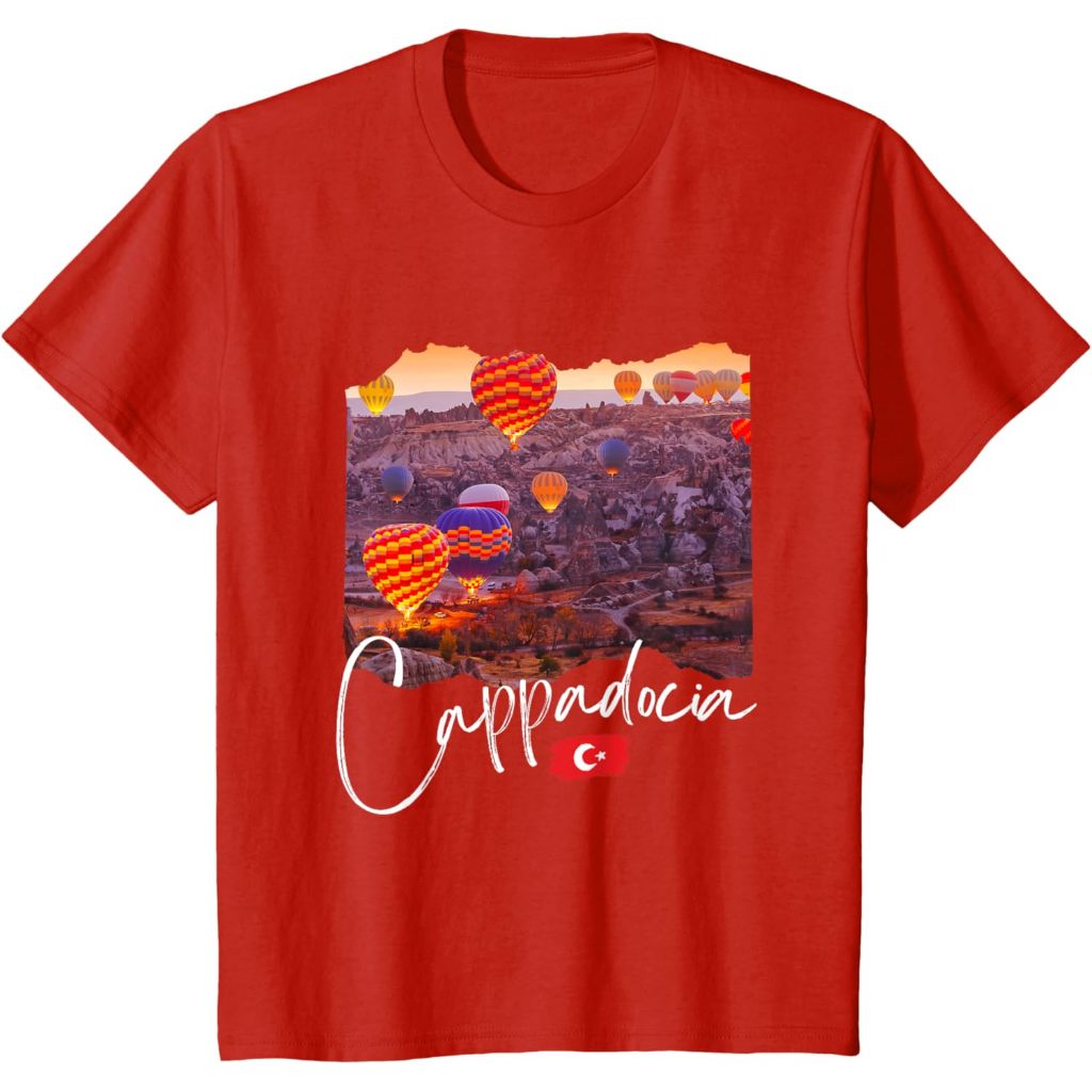 Baju Kaos Anak Turkey Cappadocia Souvenir / Cappadocia T-Shirt