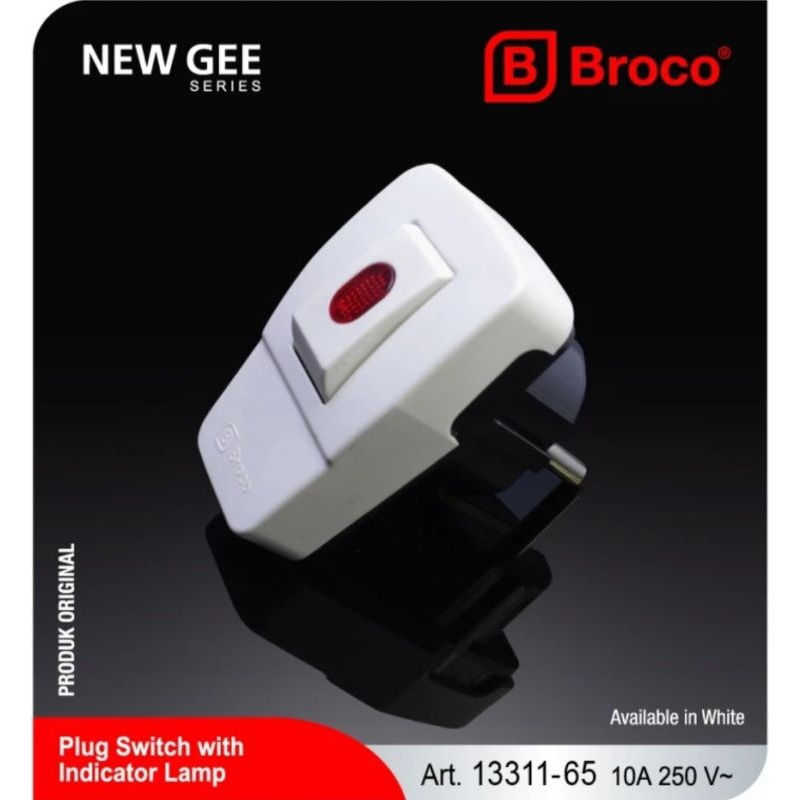 Saklar Lampu Broco-13311 | Steker + Saklar Lampu Broco 13311 Broco13311