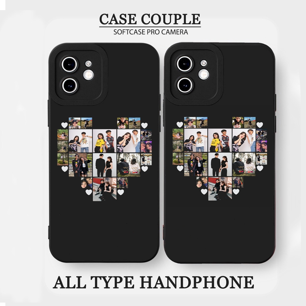 CASE CUSTOM FOTO LOVE 19 FOTO COUPLE SOFTCASE SILIKON PROCAMAERA READY FOR ALL TYPE HP