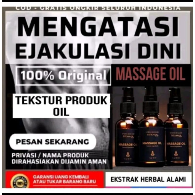 GRATIS ONGKIR Titan Oil PembesarPenis Tercepat Asli Original
