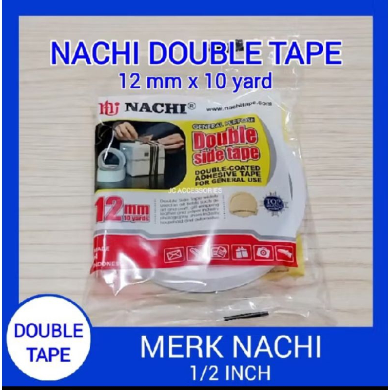 

Isolasi double tape 12mm x 10 yard Nachi