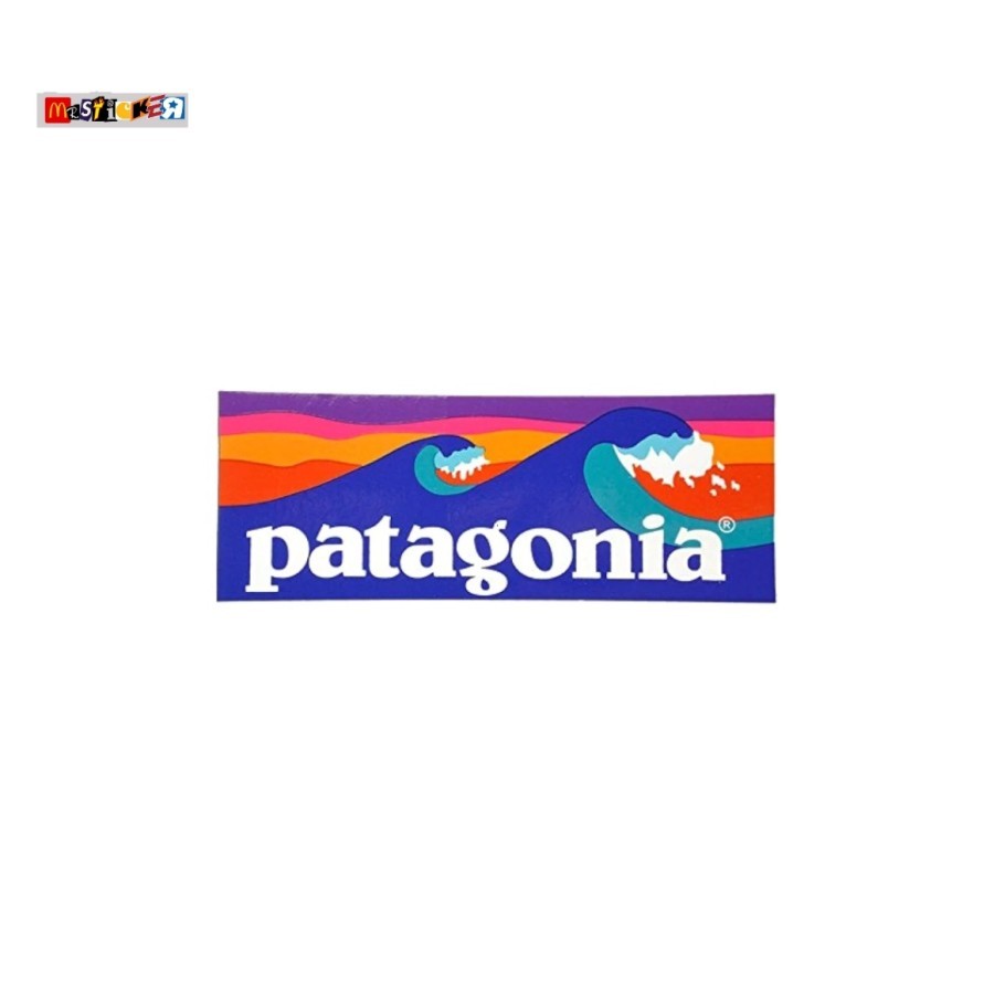 

sticker Patagonia wave logo stiker outdoor surf