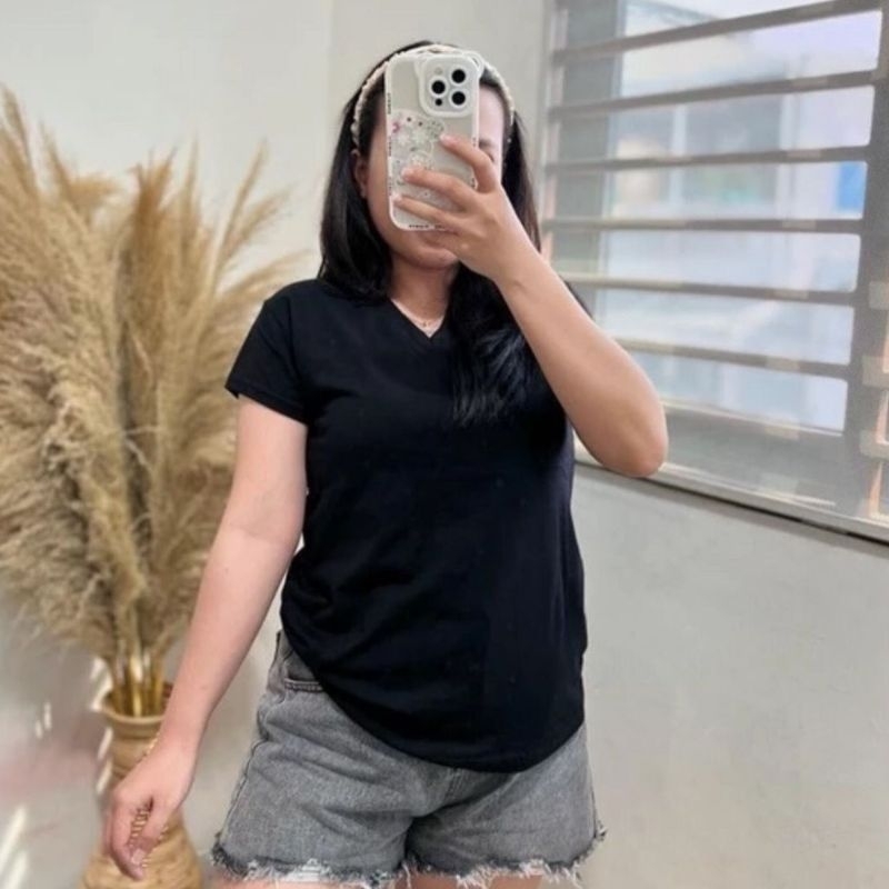 Kaos Wanita Manset Lengan Pendek
