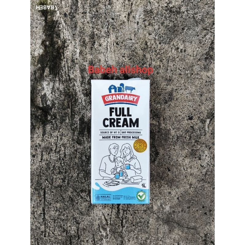 Grandairy full cream 1L / full cream fresh milk