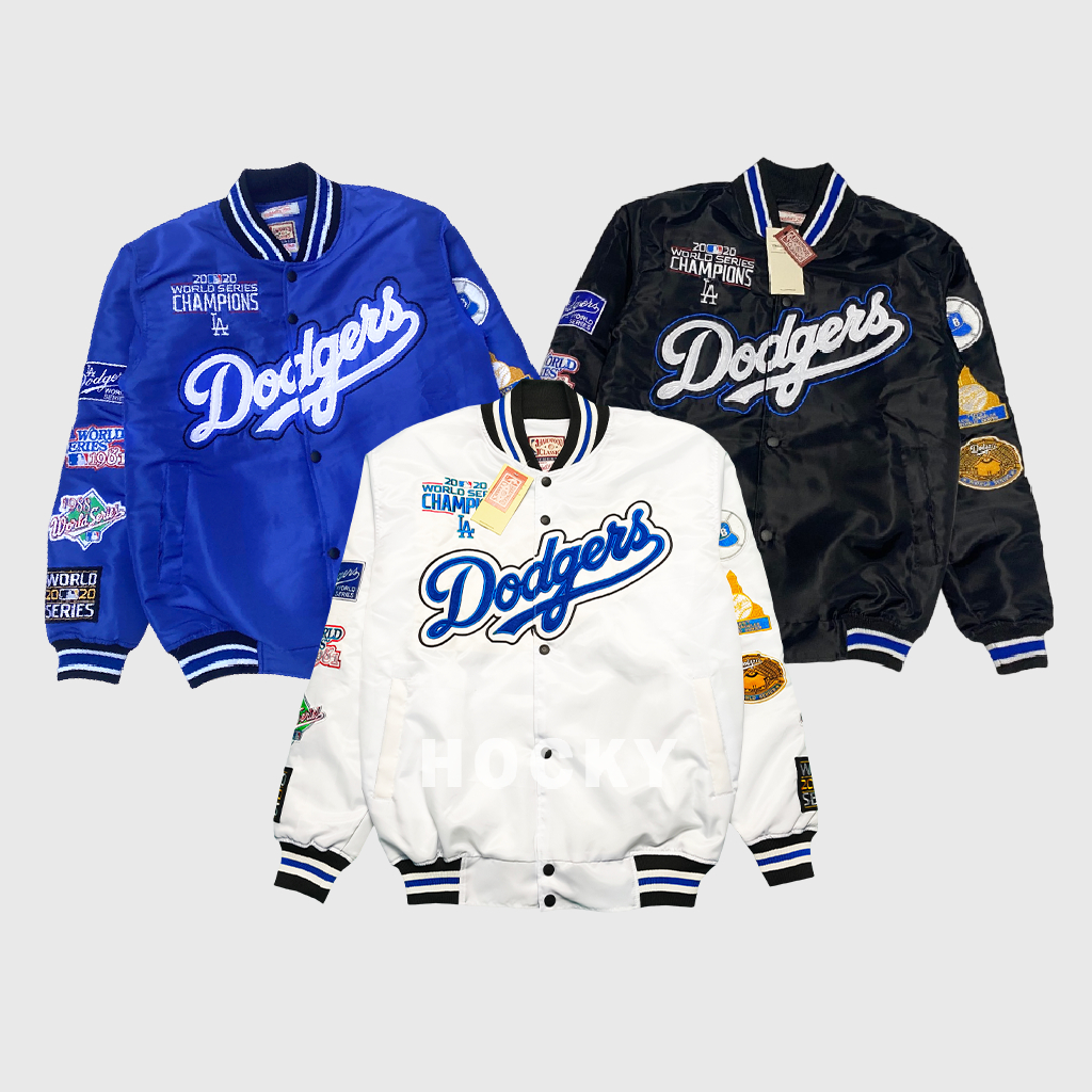 HOCKY - Jacket Varsity Baseball LA Dodgers MBL Unisex Full Bordir Premium  Distro