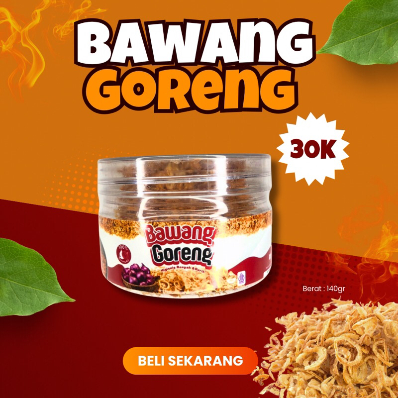 

Bawang Goreng Premium 100% Tanpa Campuran Bawang Asli Tanpa Tepung | Murah