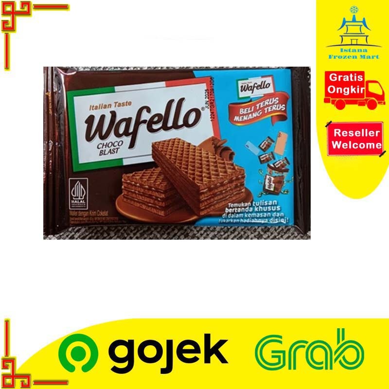 

Wafer Wafello Italian Taste dengan rasa Coklat / Butter Caramel / Coconut Creme @43gr - MAYORA