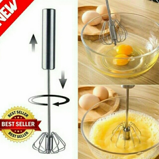 Mixer tangan manual otomatis pengocok adonan telur kue minuman