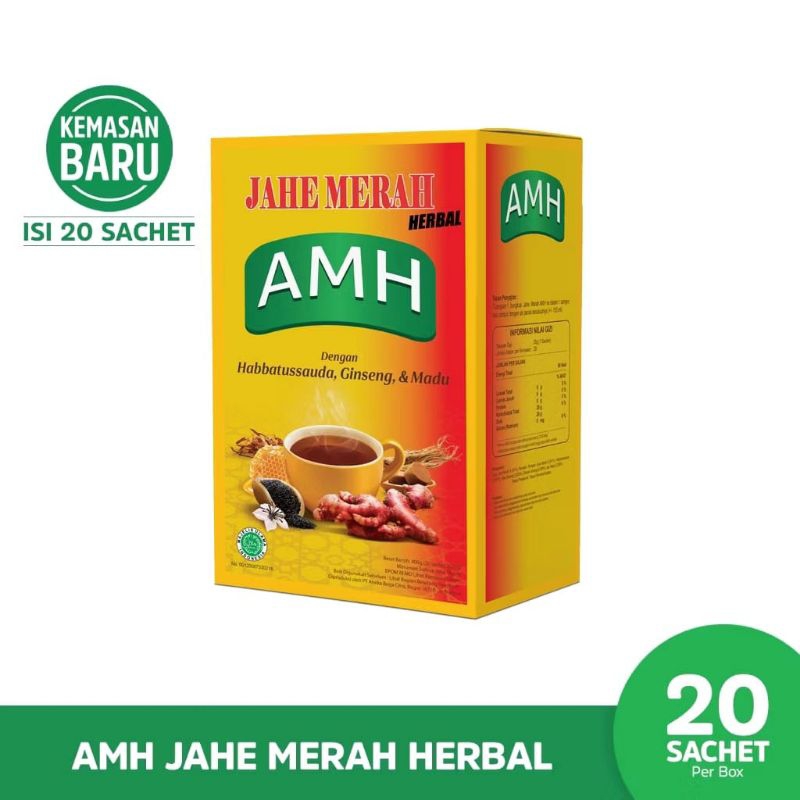 

Amh Jahe Merah Herbal 1 Box @20 Sachet