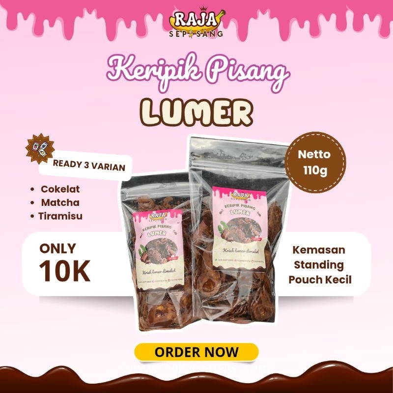 

KERIPIK PISANG LUMER Cokelat Matcha Tiramisu 110g