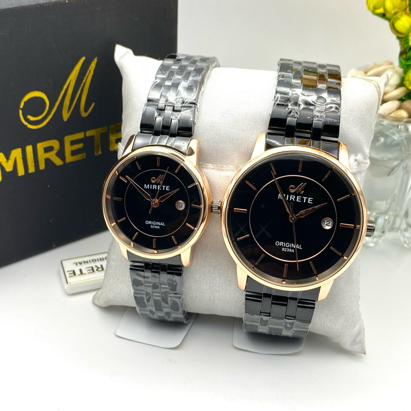 Jam Tangan Couple MIRETE 9239A Original