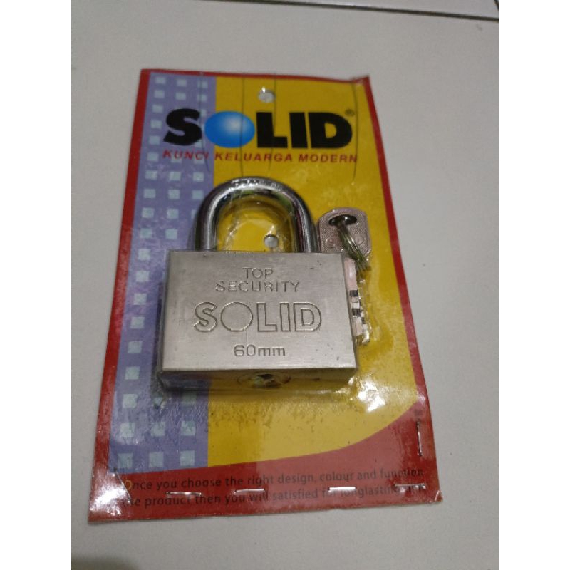 Gembok pagar rumah 60mm gembok baja SOLID 809-60MM/gembok baja solid