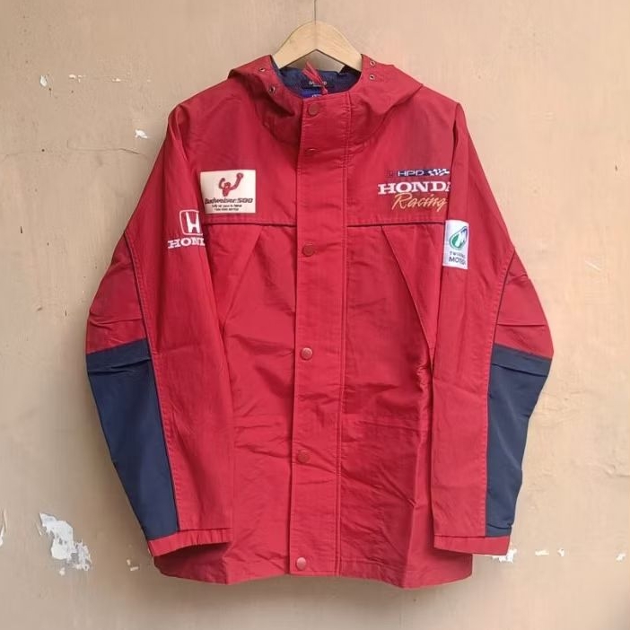 Jacket Honda racing nascar cart budweiser vintage