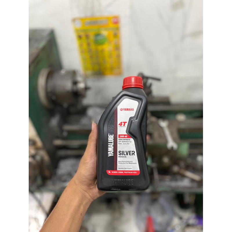 oli mesin yamalube silver 4tak oli motor yamalube yamaha asli silver 0,8lt original