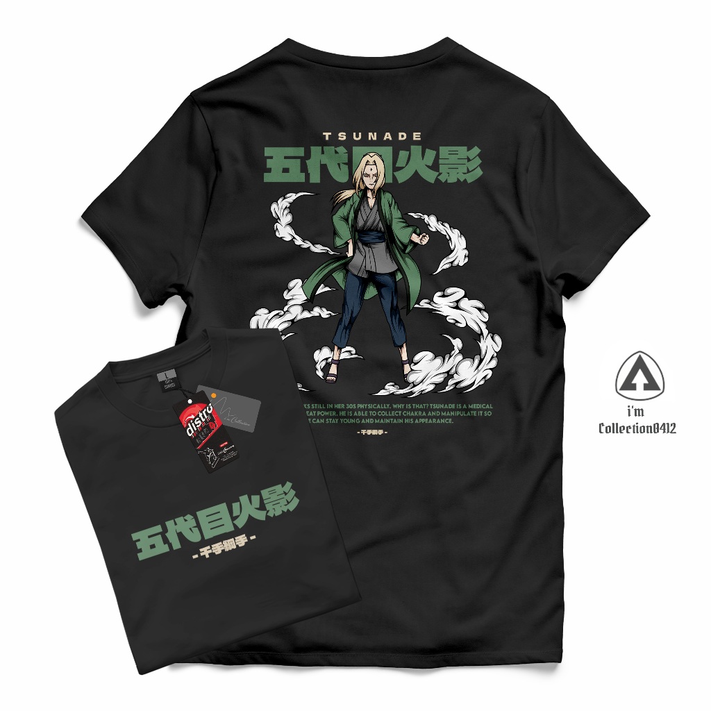 TSUNADE - KAOS DEWASA MOTIF ANIME NARUTO BORUTO KARAKTER TSUNADE HOKAGE