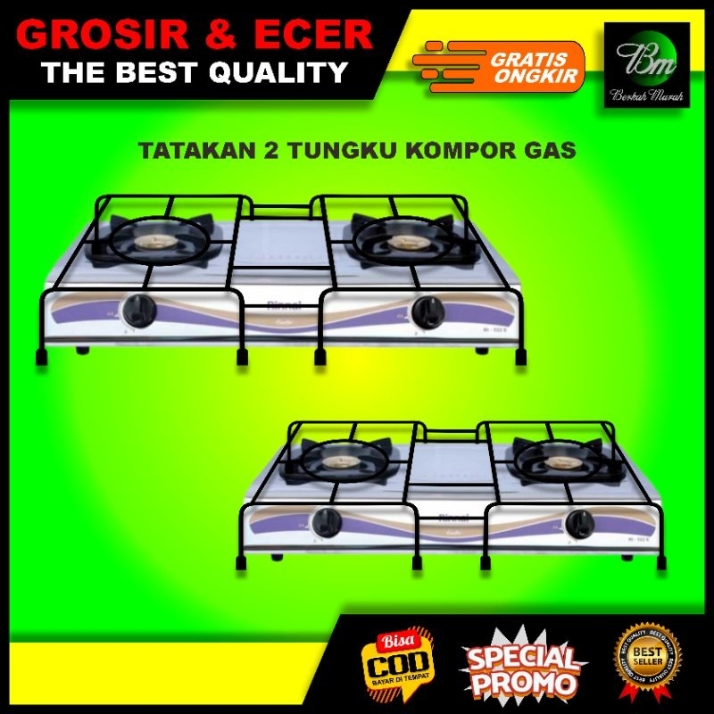 Rak 2 tungku kompor gas / rak tungku kompor gas