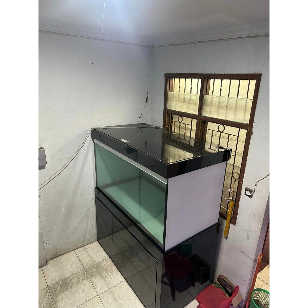 Meja Kabinet Aquarium & Tutup Atas Uk 120cm