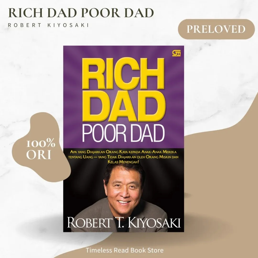English Preloved Original Rich Dad Poor Dad Karya Robert Kiyosaki