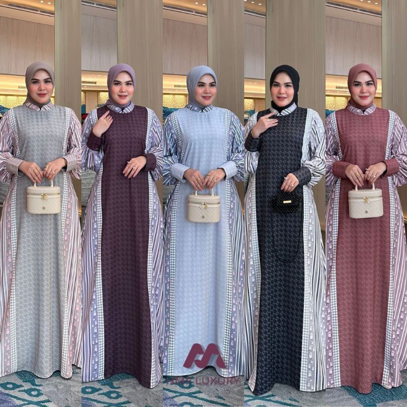 LuxuryFashion READY GAMIS DRESS WANITA LISA BY HMF LUXURY BEST SELLER
