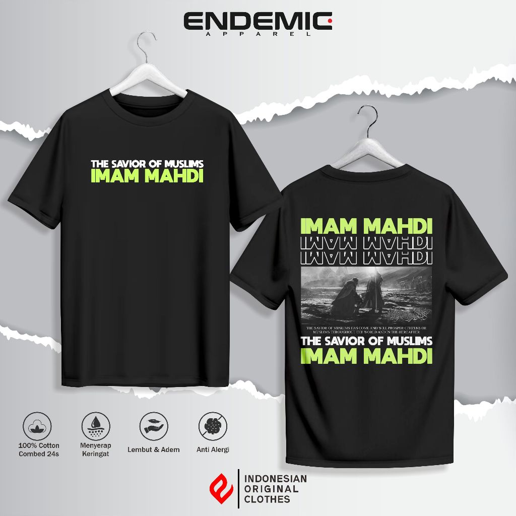 ENDEMIC - kaos imam mahdi | kaos islami katun combed 24s