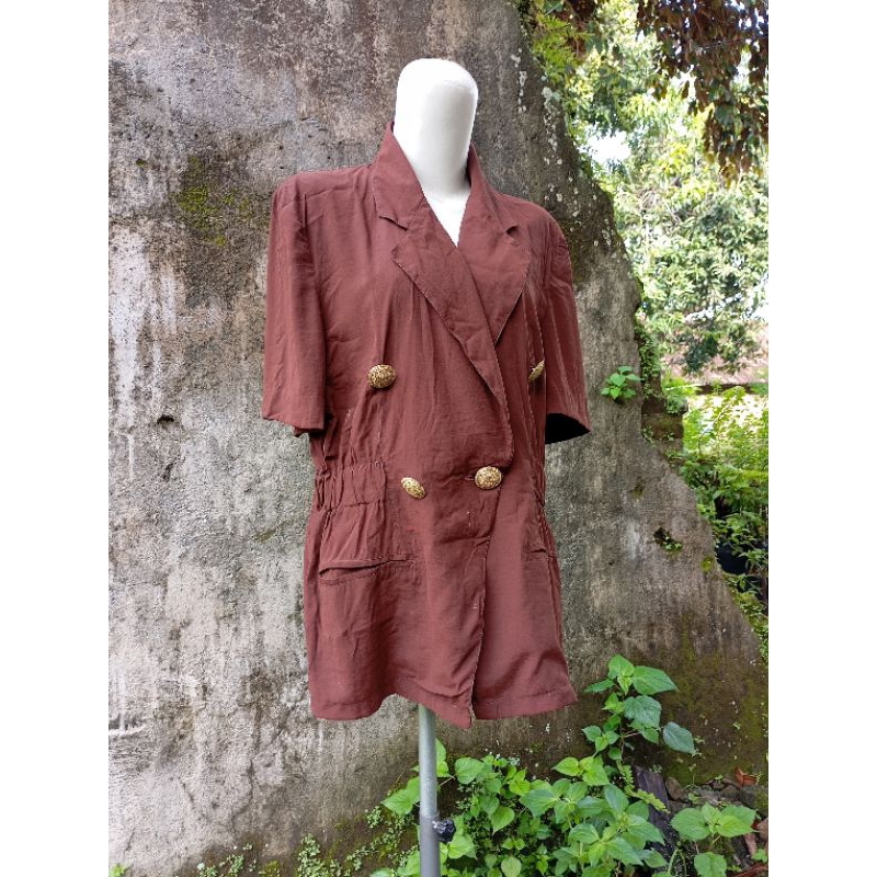 BLAZER SUEDE COKLAT