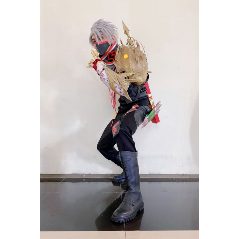 Kostum Cosplay Hayabusa Exorcist MLBB