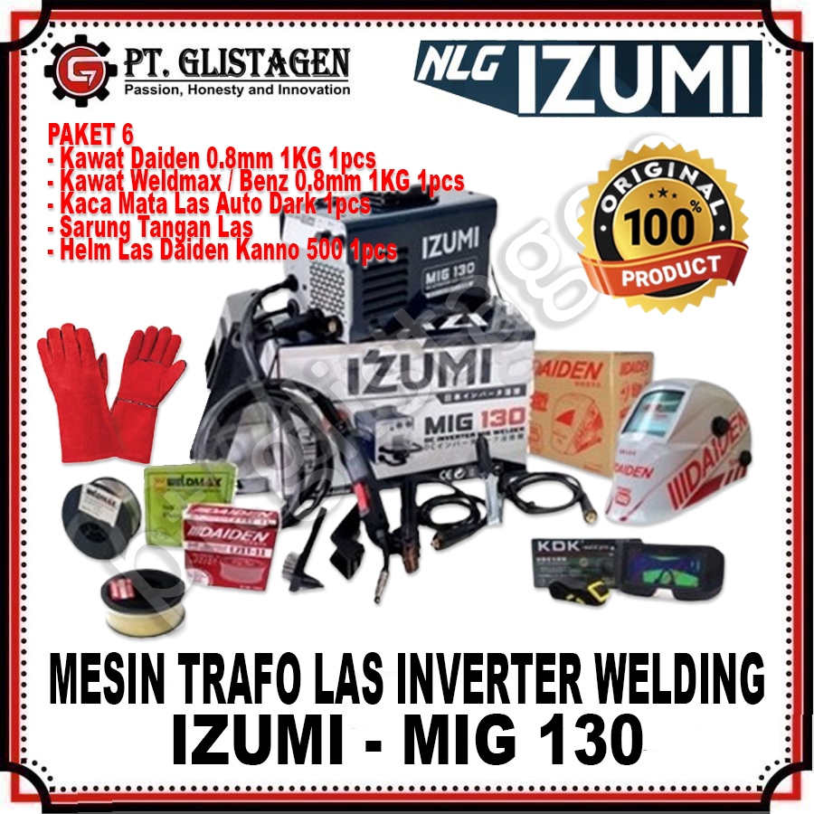 IZUMI MIG-130 Mesin Las CO2 Tanpa CO2 IZUMI MIG 130 Mesin Trafo Las MIG 130 Mesin Travo Las MIG 130 