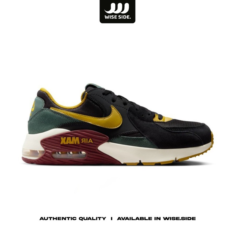 Sepatu Sneakers Pria Nike Air Max Excee Black Vintage Green Dark Team Red Mens HQ3610-010 ORIGINAL