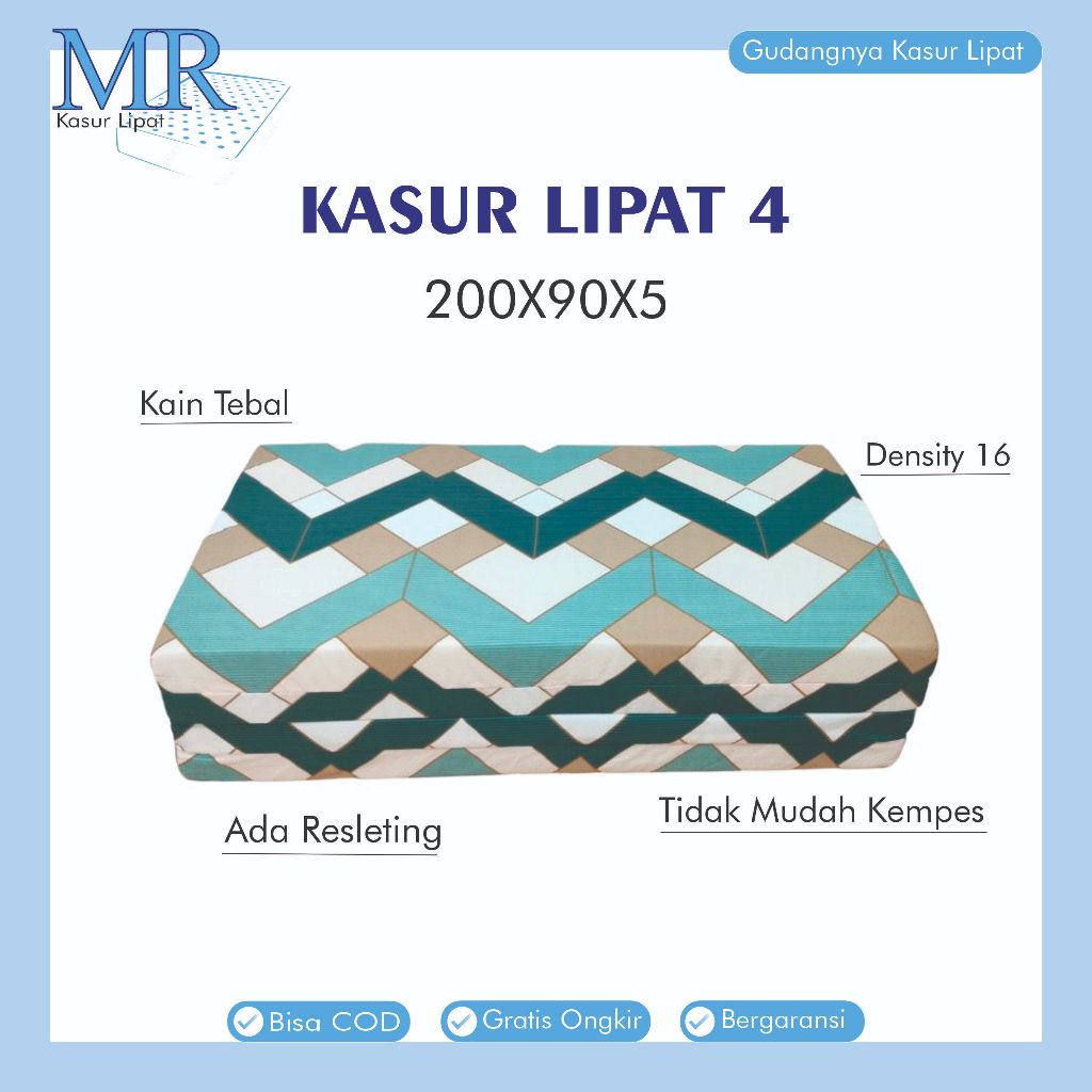 Kasur Lipat Matras Busa Tebal 5cm Density Asli Garansi Anti Kempes /  Matras Lipat Lantai Murah Berk