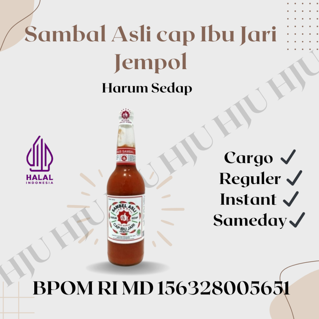 

Sambal Asli Harum Sedap Cap Ibu Jari Jempol 600ml