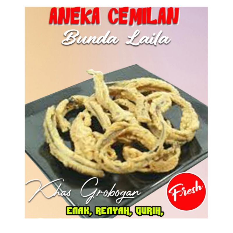 

GROSIR KERIPIK BELUT CRISPY RENYAH GURIH FRESH TERMURAH 1KG