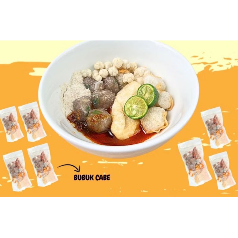 

bakso aci tulang rangu daun bawang (cirawang)