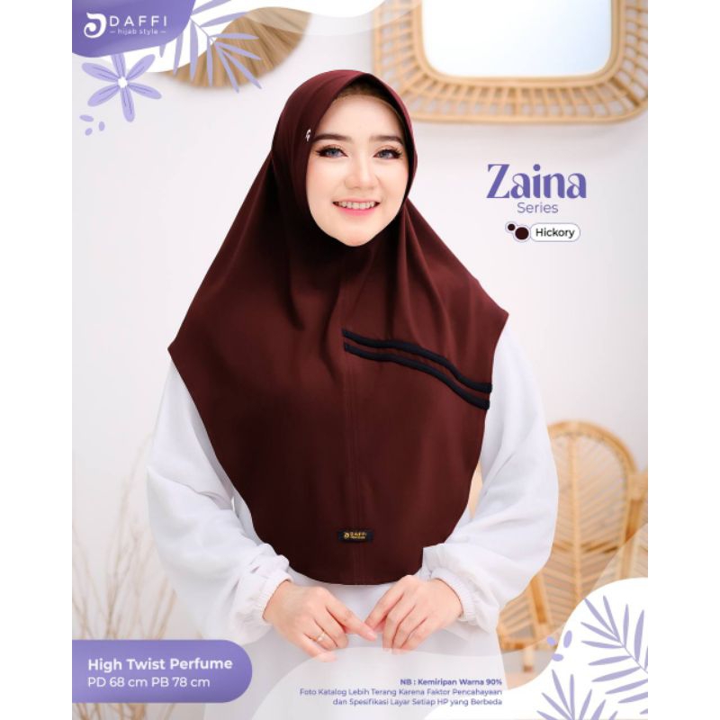 ZAINA Daffi Hijab Terbaru Jilbab Instan Premium Adem Ekonomis