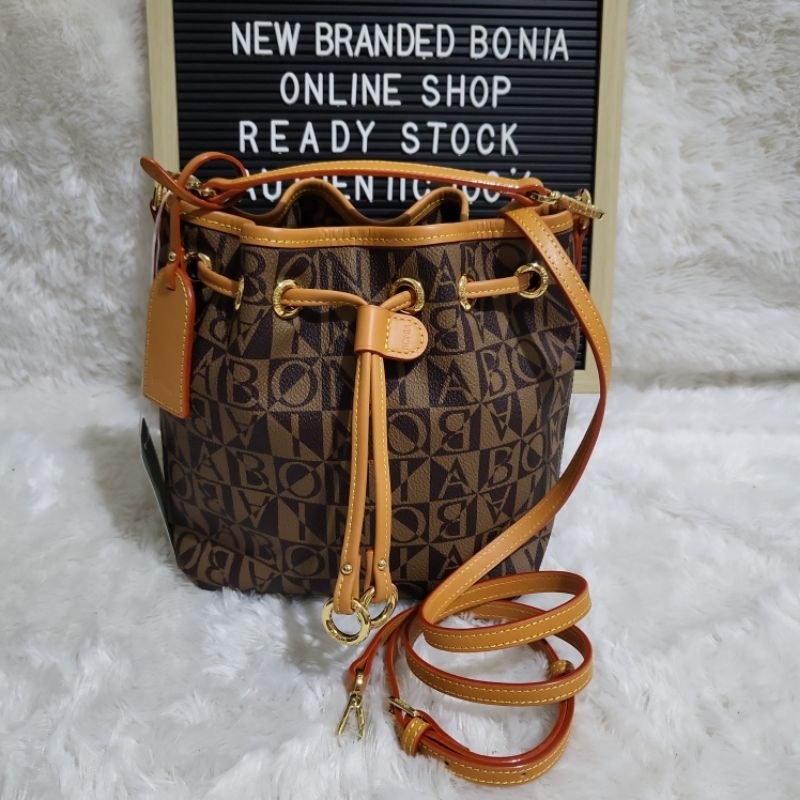 tas serut bonia original bucket bag monogram S