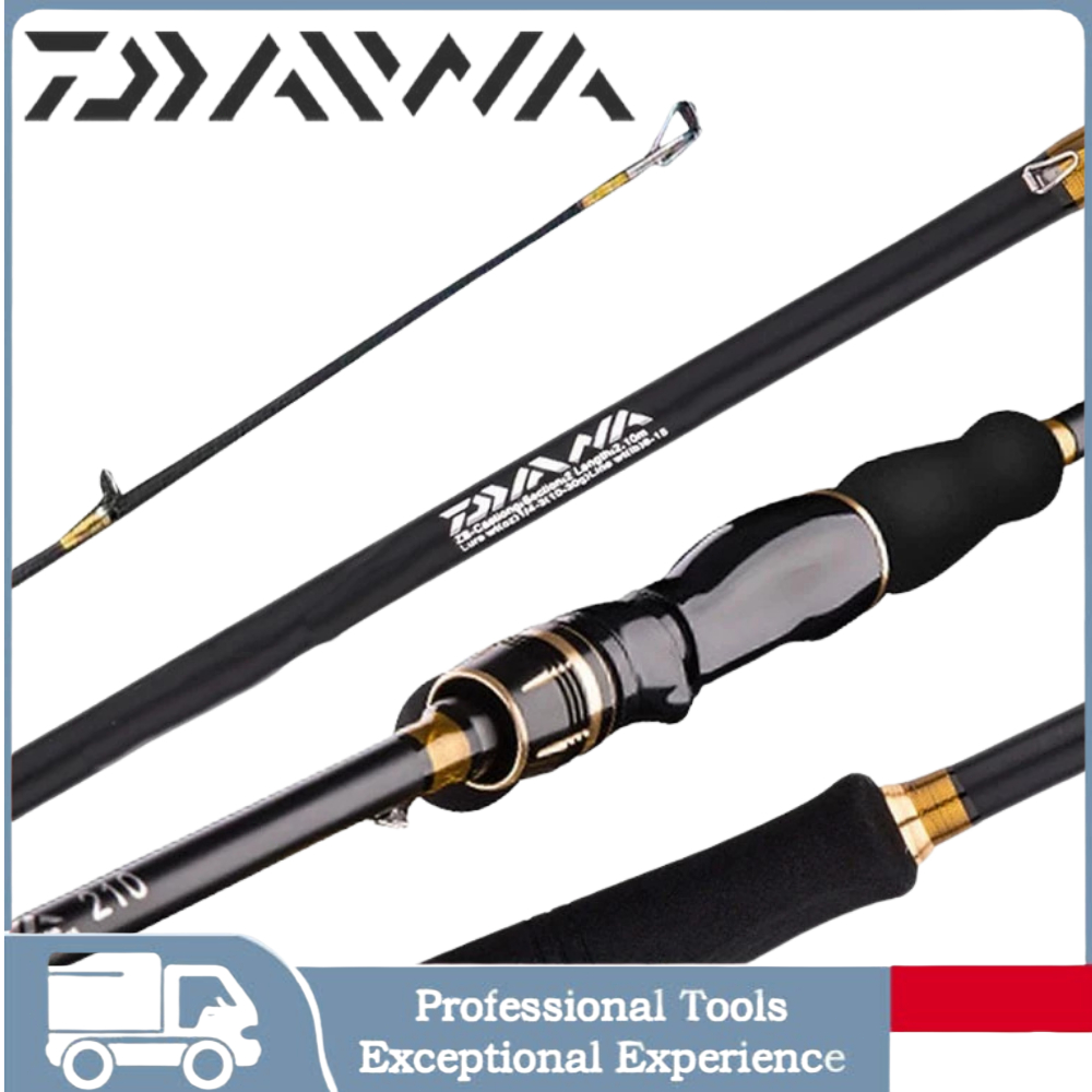 DAIWA Carbon Spinning Rod Casting Rod Ultralight Fishing Rod Combo SET Joran Pancing BaitCasting