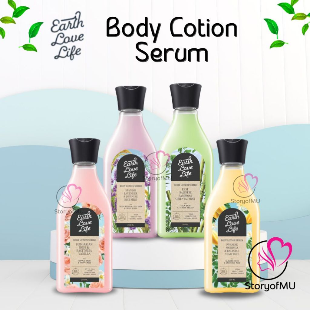 ❤️ StoryofMU ❤️ EARTH LOVE LIFE By Wardah Innovation Lab Body Lotion Serum 250ml - Starts With Lovin