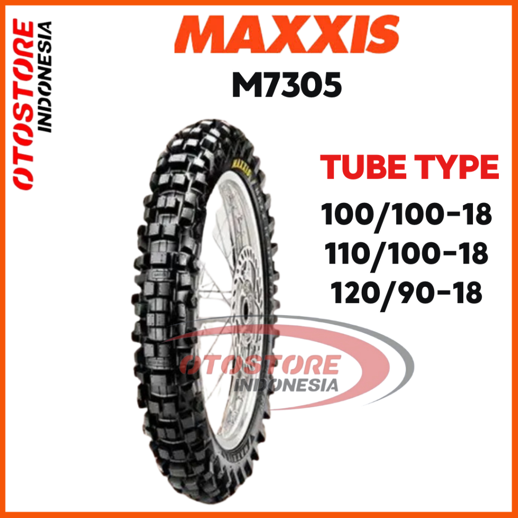 Ban Motor TRAIL Lokal MAXXIS M7305 100/100 110/100 120/90 Ring 18  M 7305 TT TUBETYPE (NON TUBELESS)
