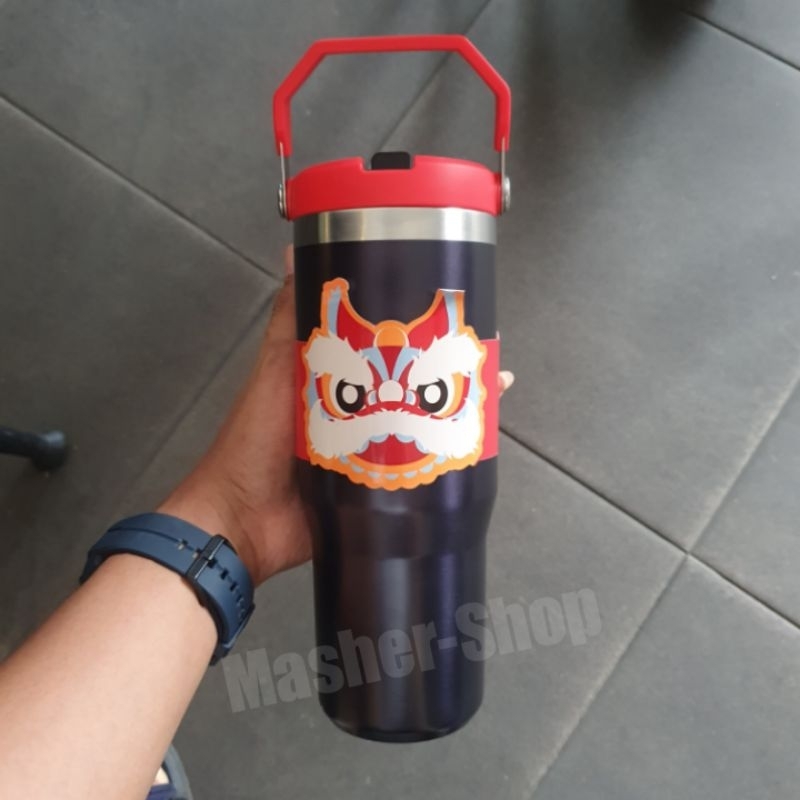 Tumbler Starbucks x Stanley Lunar 2025 Red Black