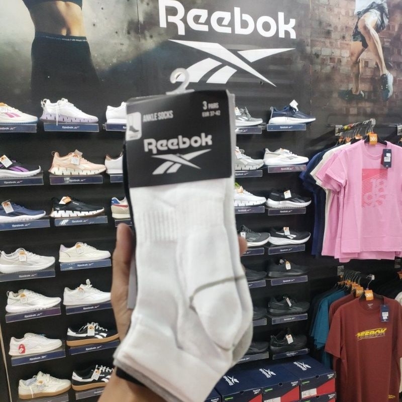 REEBOK ANKLE SOCKS SPORTS 3 PAIRS ORIGINAL