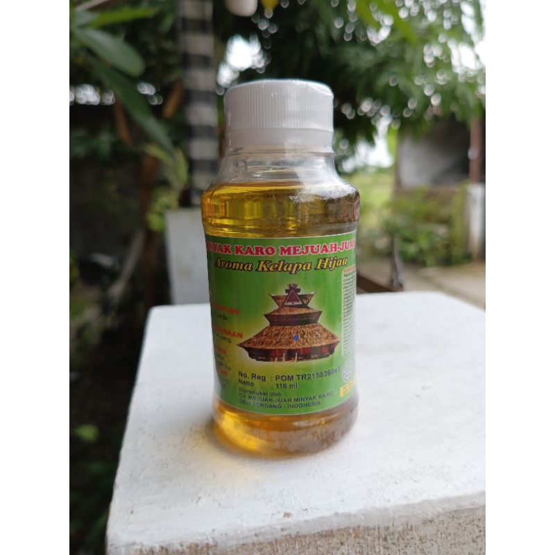 

minyak karo kelapa hijau cap mejuah juah ASLII HALAL 110ml